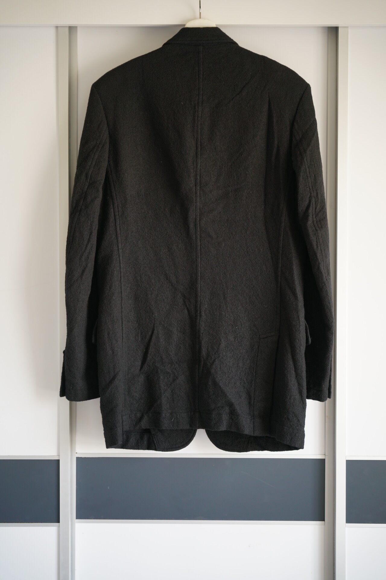 Yohji Yamamoto 12AW Black Wool Blazer — front