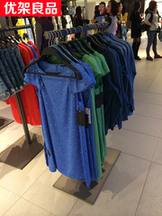 ZARA服装店衣架展示架 铁艺服装架 展示架中岛架 落地服装货架