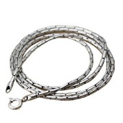 Silver Hong Thai silver jewelry 925 Silver ladies silver chain long bamboo handmade necklace old silversmith Bangkok chain