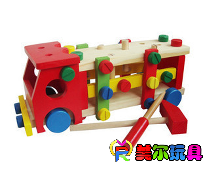 幼儿园儿童木制拆装螺丝车螺母车组装车组合车儿童玩具|ruв категории игрушка/коляска/головоломка/блоки/модель, бусы/головоломка/в паре/демонтаж/бить игрушки, гайка разборки/сочетание игрушки - от Buy2taobao.com для оказания профессиональной услуги покупки агента Taobao