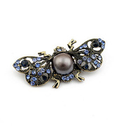 A057 good authentic Korean fashion jewelry fashion wild beautiful Korea rhinestone brooch insect pins