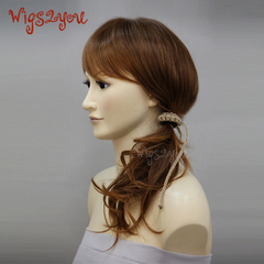 wigs2you日本正品 假发发圈 女士编发可爱辫子头饰 麻花辫子发绳