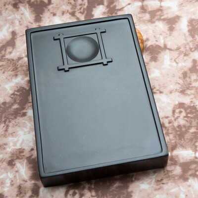 柯崇《井田砚》国际注册高级工艺美术师 星子坑银星