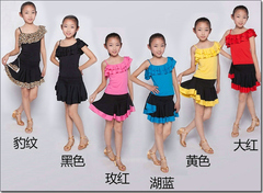 【促：一套包邮】女童拉丁舞练习套装表演服装少儿拉丁舞裙演出服