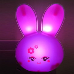 买2送1LED小夜灯节能创意光控感应智能节能插电宝宝灯兔子灯包邮