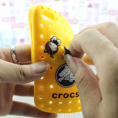 新品黑莓Q10 Crocs 韩国正品卡通硅胶手机套黑莓Q10手机壳保护套