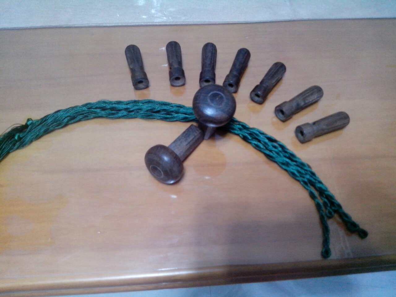 古琴琴轸雁足檀木木琴轸雁足送绒扣厂家指导其它乐器配件