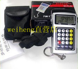Portable multifunctional electronic hand-held scale, price calculation scale, computer, express scale, hook scale 50KG