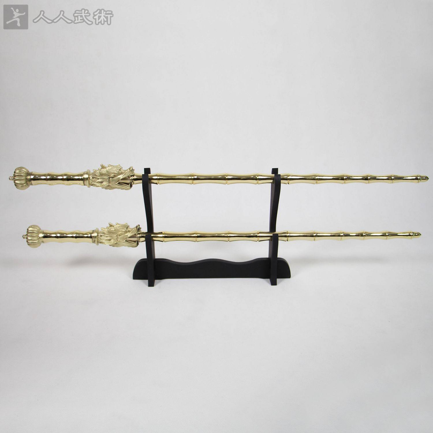 纯铜双鞭包邮双实心鞭双竹节龙头未开开刃更多武术装备