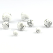 Myatou DIY jewelry loose beads accessories material Shi Yuanzhu loose beads white pine across the Pearl 4-10MM