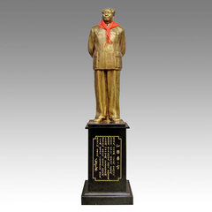 红之源办公室装饰品礼品摆件毛主席铜像毛泽东背手像开光115厘米