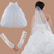 Honey because the new Bridal Veil accessories gloves petticoat accessories three-piece Bridal Accessories hand-sewn