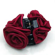 Package mail smiling rose caught chain rhinestone grasping Chuck to catch hair headdress Korean hair accessory jewelry