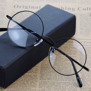 哈利波特周边harry potter 正版授权哈利正圆形合金黑色眼镜架