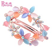 Baojing rhinestones hair rosette hair clip a cat bangs clip spring clip hair clip hairpin clip female headdresses