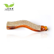 Bagen grass drill banana card Korean banana headdress pony tail clasp jewelry hair clip hairpin vertical gripping clamps