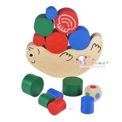 日单迷你蜗牛小平衡木 木制堆塔益智平衡玩具 开动脑筋，手眼协调