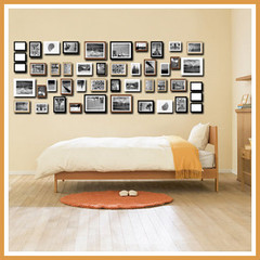 展示墙 世纪嘉典 照片墙 实木46框组合 相片/相框墙 0.85x2.45米