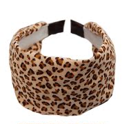 Smiling Korean version of Leopard print fashion hair headband hair clip Barrette headdress Korea hair accessories 357680