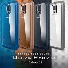 Spigen韩国SGP 三星Galaxy S5手机壳 盖世5透明保护套保险杠外壳