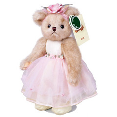 包邮正版贝瑞粉色芭蕾舞裙泰迪熊毛绒玩具熊公仔可爱圣诞节礼物女