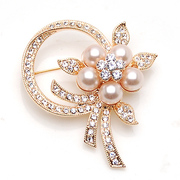 9.9 Yuan package mail smiling Korean version of Pearl flower brooch corsage pin Korea brooch badge clasp the female