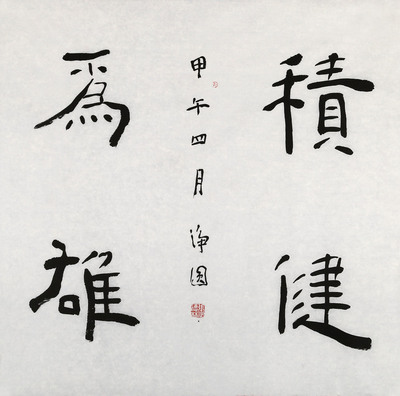 清华美院书法高研班导师 张德林《积健为雄》