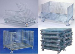 金属仓储笼，折叠储物笼，货物储放笼，货物筐筐 1000*800*840