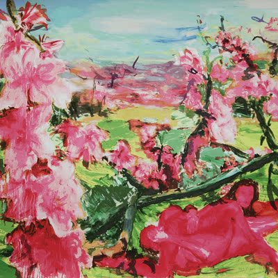 周春芽 《大桃花》