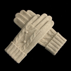 CLASSIC-雅致新款冬季女士超细羊毛手套日系保暖毛线女款精品手套