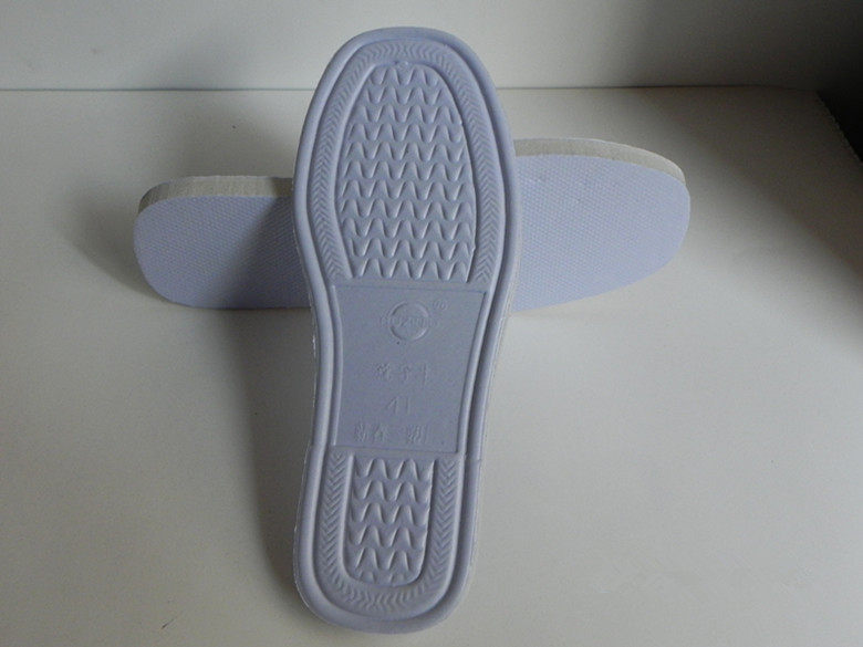 特价孺子牛普通压花耐磨白色泡沫底做鞋用传统居家棉拖