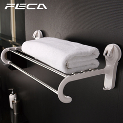 台湾FECA非卡真空强力吸盘无痕卫生间浴室毛巾浴巾置物收纳整理架