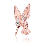 Ya na genuine diamond bird pin brooch cute Hummingbird brooch Korea clasp accessories Korean version xzx038