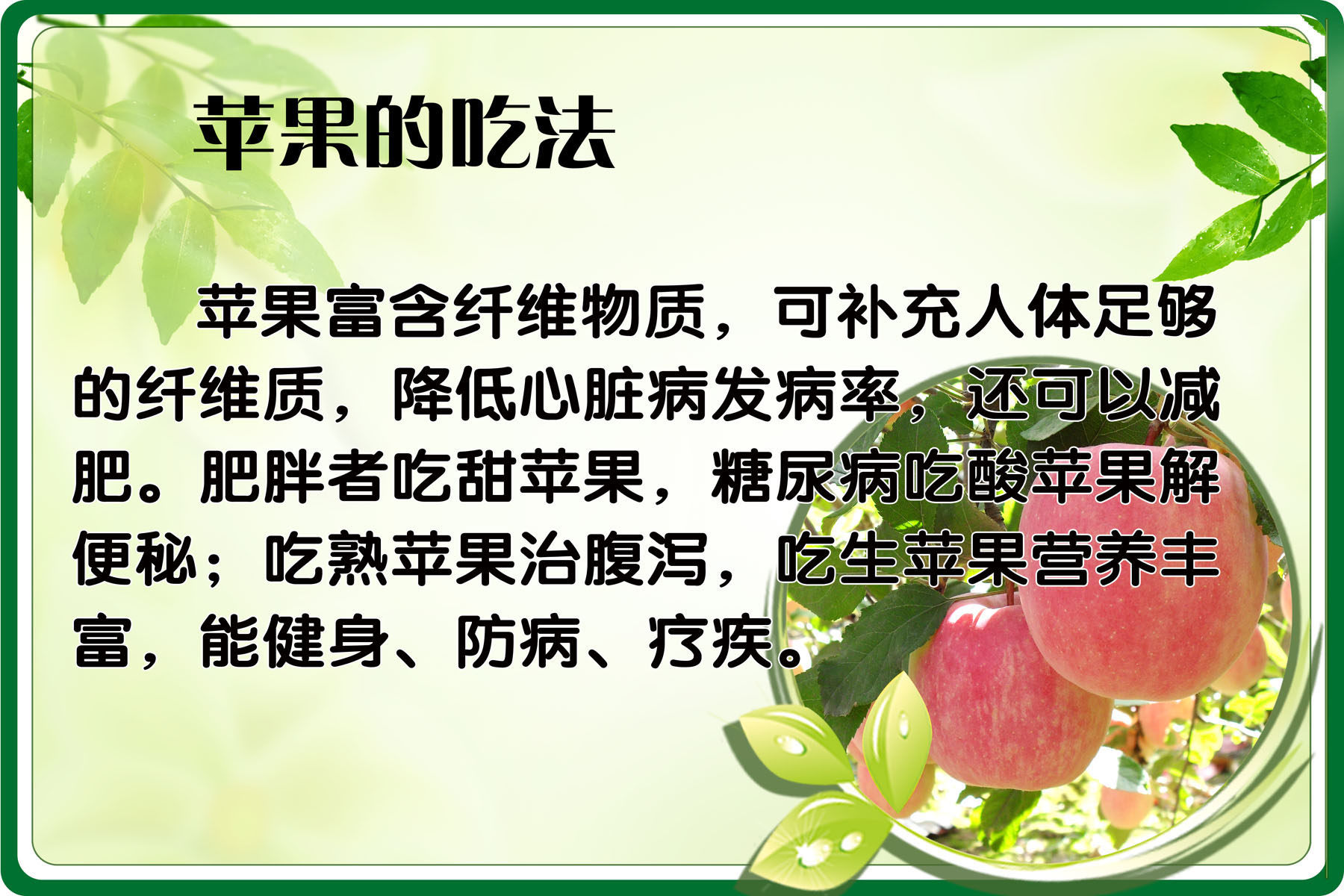 苹果的功效(苹果的功效与作用减肥)