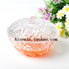 包邮Aisente无铅玻璃甜品碗带盖 调料碗水果干果碗沙拉碗时尚创意
