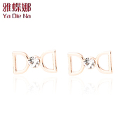 Mail ya-na-Stud female Korean version of rose gold earrings earrings Korea wild silver jewelry fashion gifts