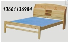 信誉1钻环保家具 266A号实木床 双人床 单人床 免费送货 租房家具