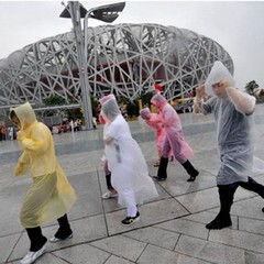 户外旅行旅游一次性雨衣便携式加长加厚雨衣透明雨披