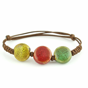 Original candy color colorful ethnic hand Kung Fu Jingdezhen ceramic jewelry bracelet