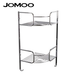 JOMOO 九牧937007 双层铜蓝/置物架/带钩/全铜 专柜正品