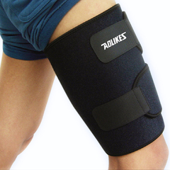 预防肌肉拉伤护大腿跑步运动护腿秋夏透气可调节足球护大腿护具