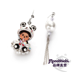 Monchhichi正品萌趣趣曾被称蒙奇奇饰品女长款流苏耳环EAR002-S13