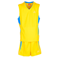 匹克2014夏装新款 专业篮球服 运动套男V领比赛球衣F733001
