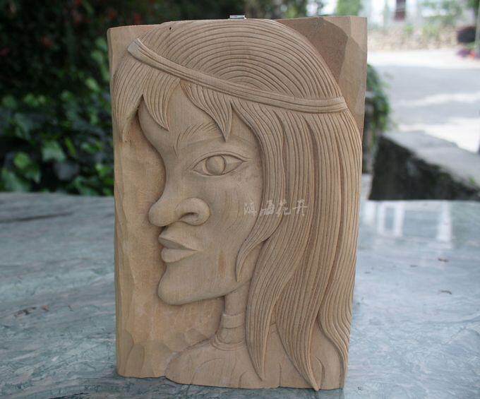 抽象人像手工木雕版画浮雕其他工艺饰品