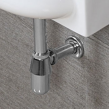 品领墙排下水管 入墙式洗脸盆下水器排水管配件 横排面盆去水