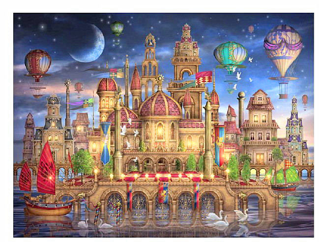 的优惠券大全—凉风dmc十字绣客厅新款套件油画hae-275 梦幻城堡 印花