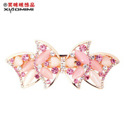 Beaming rhinestones tiara hair clip jewelry Korea top clip bows large spring clip Barrette headdress