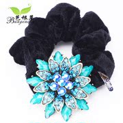Bagen retro Palace jewelry velvet grass hair accessories hair rope ring flower headdress Korea hair band issuing rubber bands