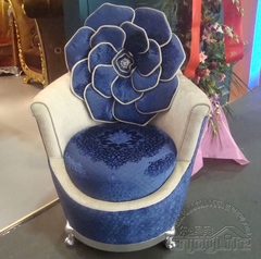 花形沙发椅 欧式创意时尚布艺小沙发 圆沙发 影楼服装店装饰沙发