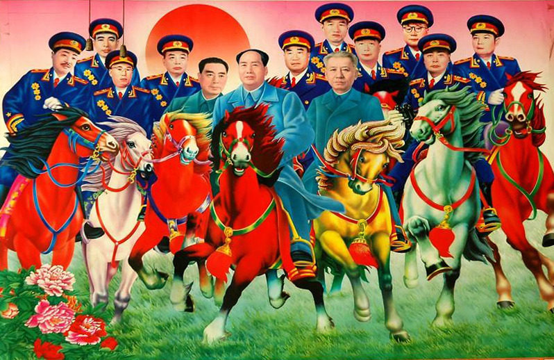 新款精准印花正品dmc十字绣客厅大画伟人开国十字绣套件